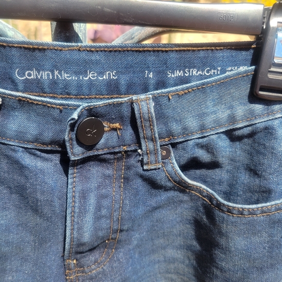 Calvin Klein Skinny Straight Jeans - Picture 3 of 4